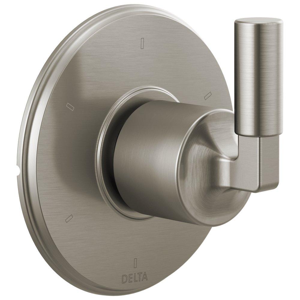 Delta Faucet Brilliance&reg; Stainless 6 Setting Single Handle Zinc Diverter Trim 