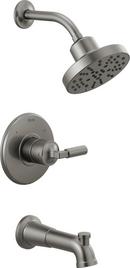 Delta Faucet Black Stainless Single Handle Multi Function Bathtub & Shower Faucet Trim Only 