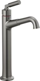 Delta Faucet Black Stainless Single Lever Handle Vessel Filler Bathroom Sink Faucet 
