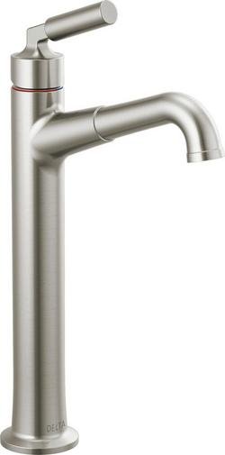 Single Handle Vessel Filler Bathroom Sink Faucet in Brilliance® Stainless