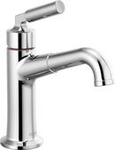 Delta Faucet Chrome Single Lever Handle Monoblock Bathroom Sink Faucet with Metal Pop-Up Drain 