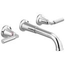 Delta Faucet Chrome Two Handle Wall Mount Bathroom Sink Faucet 