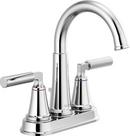 Delta Faucet Chrome Two Handle Centerset Bathroom Sink Faucet with Metal Pop-Up Drain 