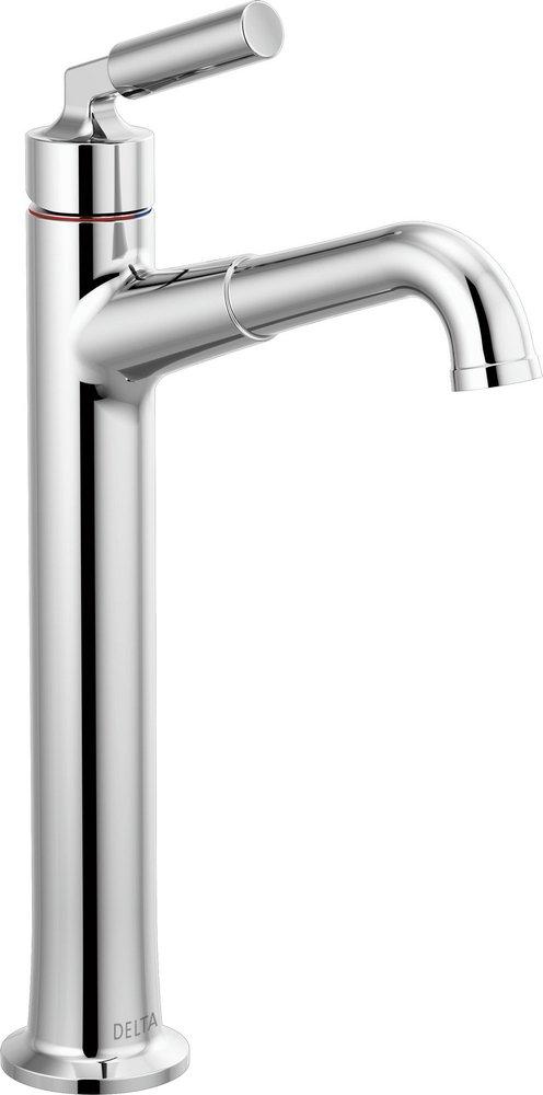 Delta Faucet Chrome Single Lever Handle Vessel Filler Bathroom Sink Faucet 