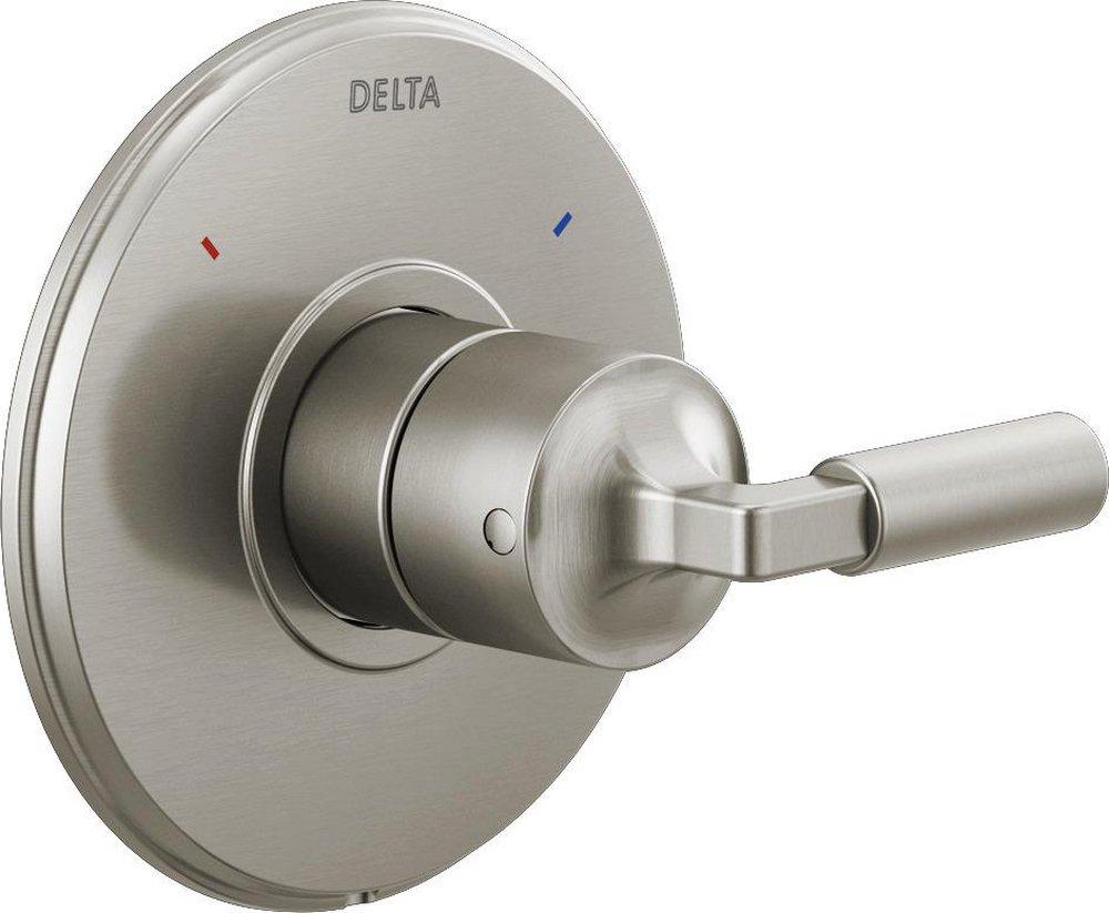 Delta Faucet Brilliance&reg; Stainless Single Handle Single Function Shower Faucet Trim Only 