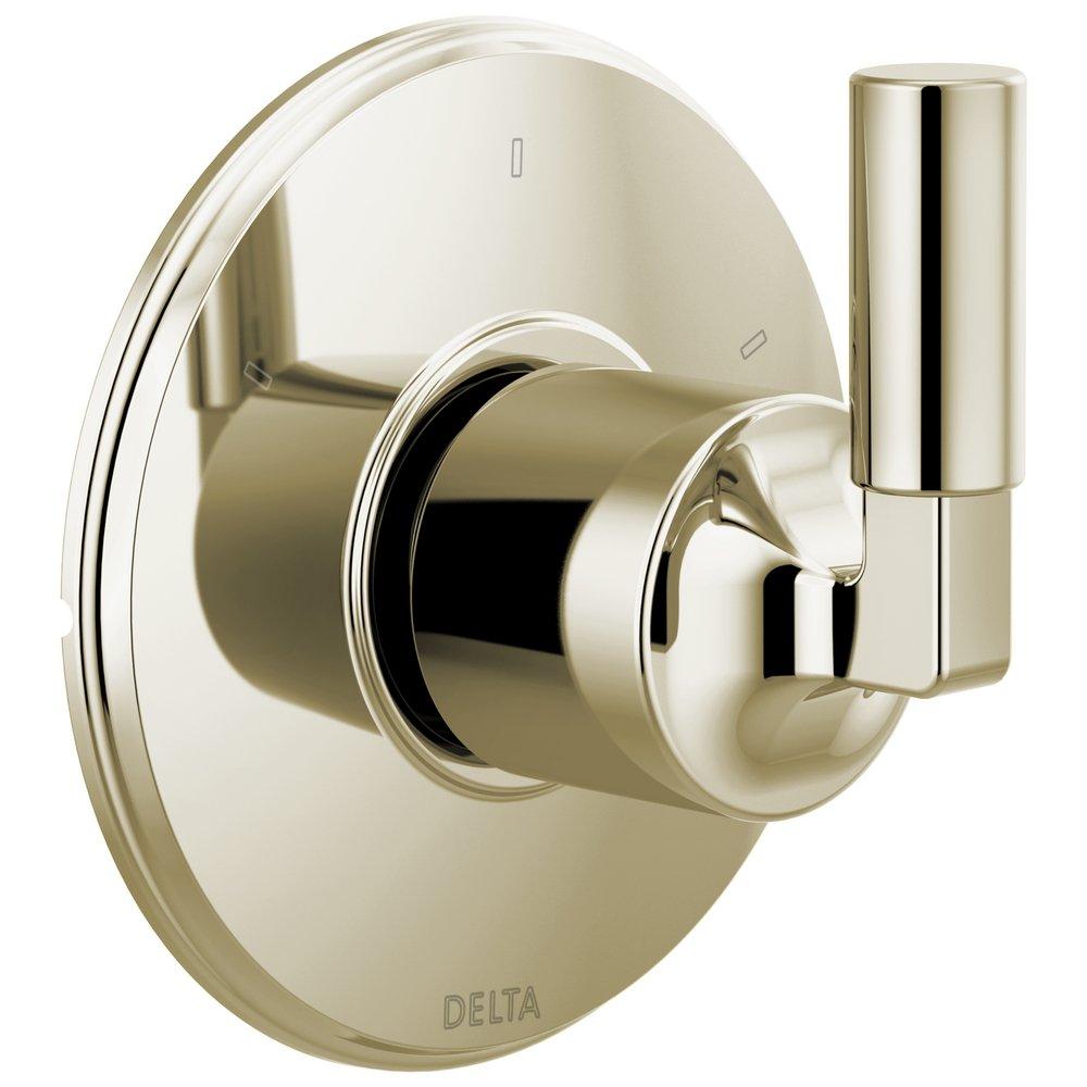 Delta Faucet Brilliance&reg; Polished Nickel 3 Setting Single Handle Zinc Diverter Trim 