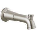 Delta Faucet Brilliance&reg; Stainless 8-1/4 in. Zinc Diverter Tub Spout 