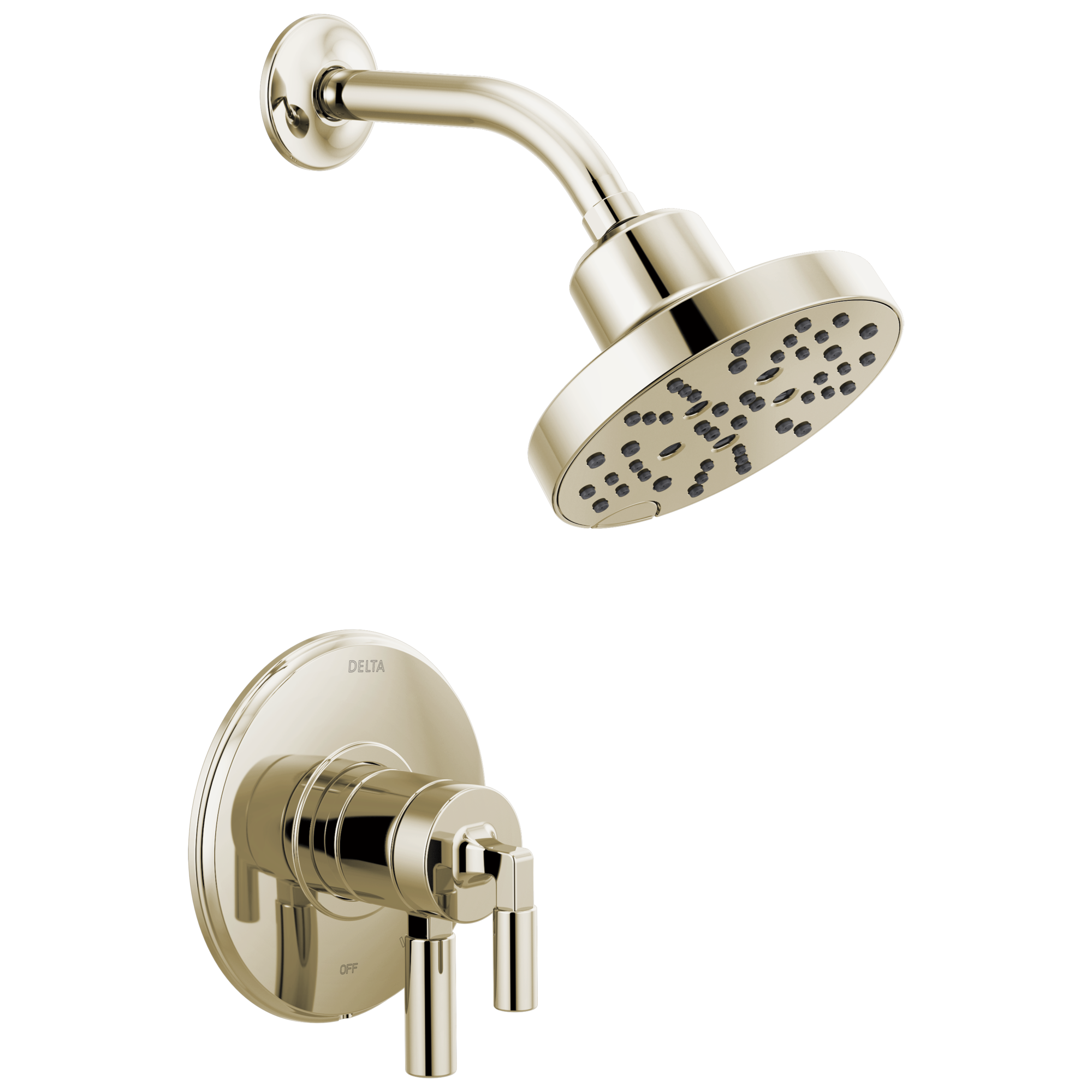 Delta Faucet Polished Nickel Single Handle Multi Function Shower Faucet (Trim Only) 