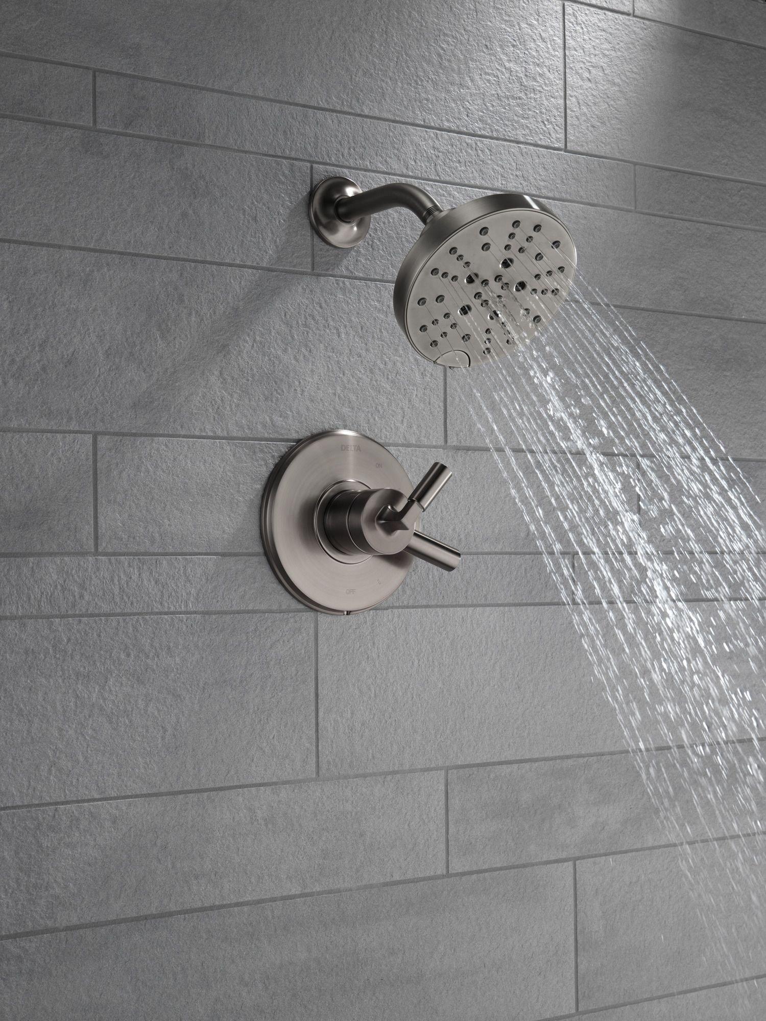 Delta Faucet Polished Nickel Single Handle Multi Function Shower Faucet (Trim Only) 