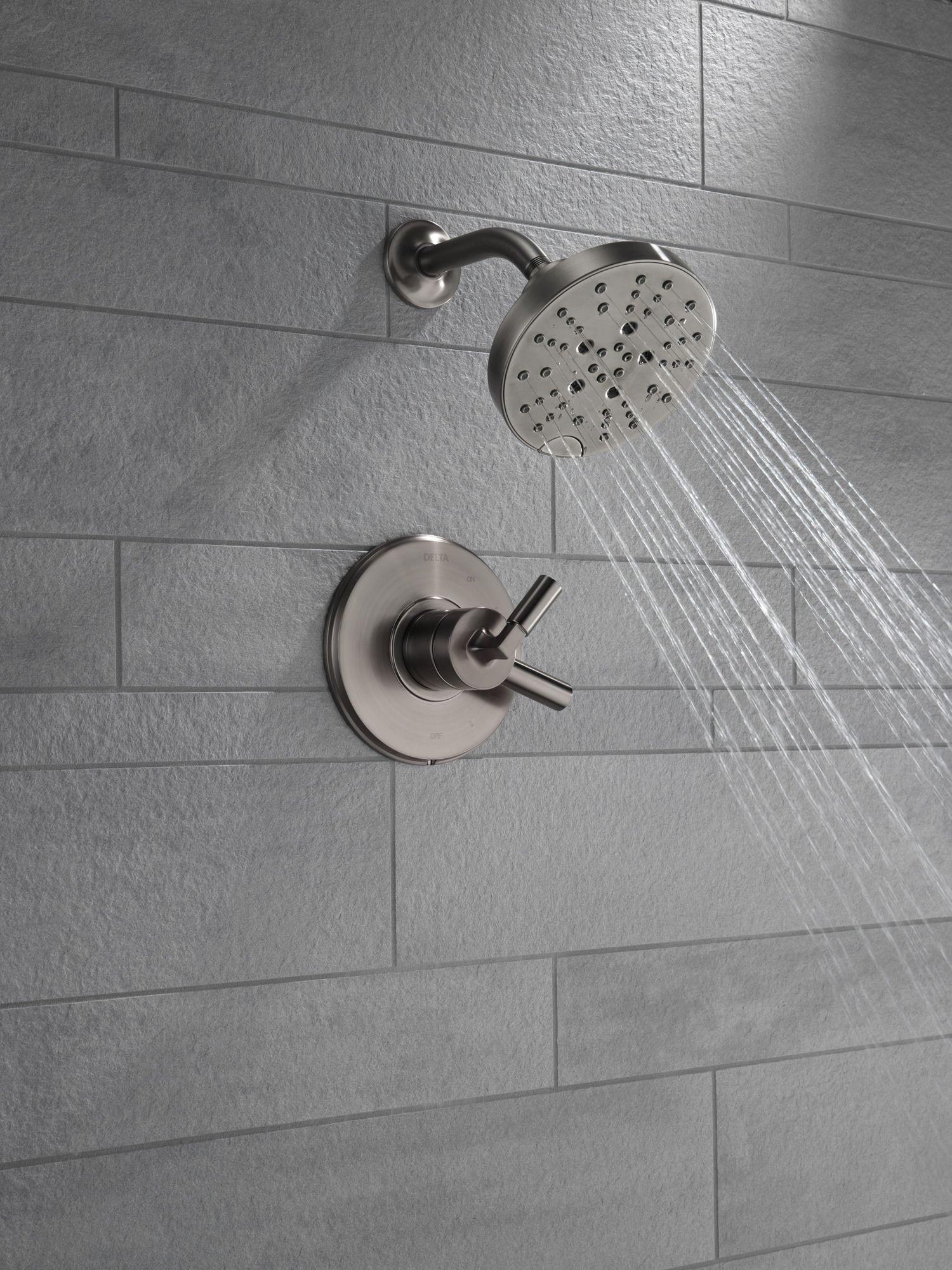 Delta Faucet Polished Nickel Single Handle Multi Function Shower Faucet (Trim Only) 