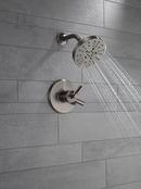 Delta Faucet Black Stainless Single Handle Multi Function Shower Faucet (Trim Only) 