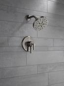 Delta Faucet Black Stainless Single Handle Multi Function Shower Faucet (Trim Only) 
