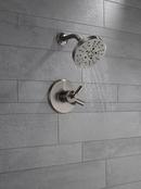 Delta Faucet Black Stainless Single Handle Multi Function Shower Faucet (Trim Only) 