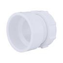White PVC DWV Female Trap Adapter with Washer & Plastic Nut 