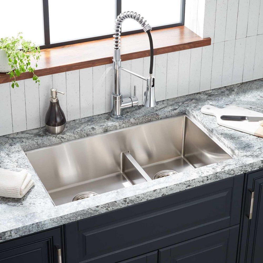 32 Undermount Kitchen Sink - Dual Function With Removable Divider 813mm  $942.20