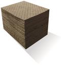 Meltblown Technologies Grey 15 in. Polypropylene Dimpled Light Weight Pad in Grey (Case of 200) 