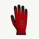 Size L 18 ga PVC Cotton and Plastic Construction and Cold Storage Applications Reusable Gloves in Red and Black