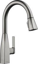Single Handle Pull Down Kitchen Faucet in Stainless 
