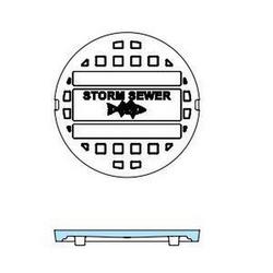 Type QJ Heavy Duty Storm Manhole Cover