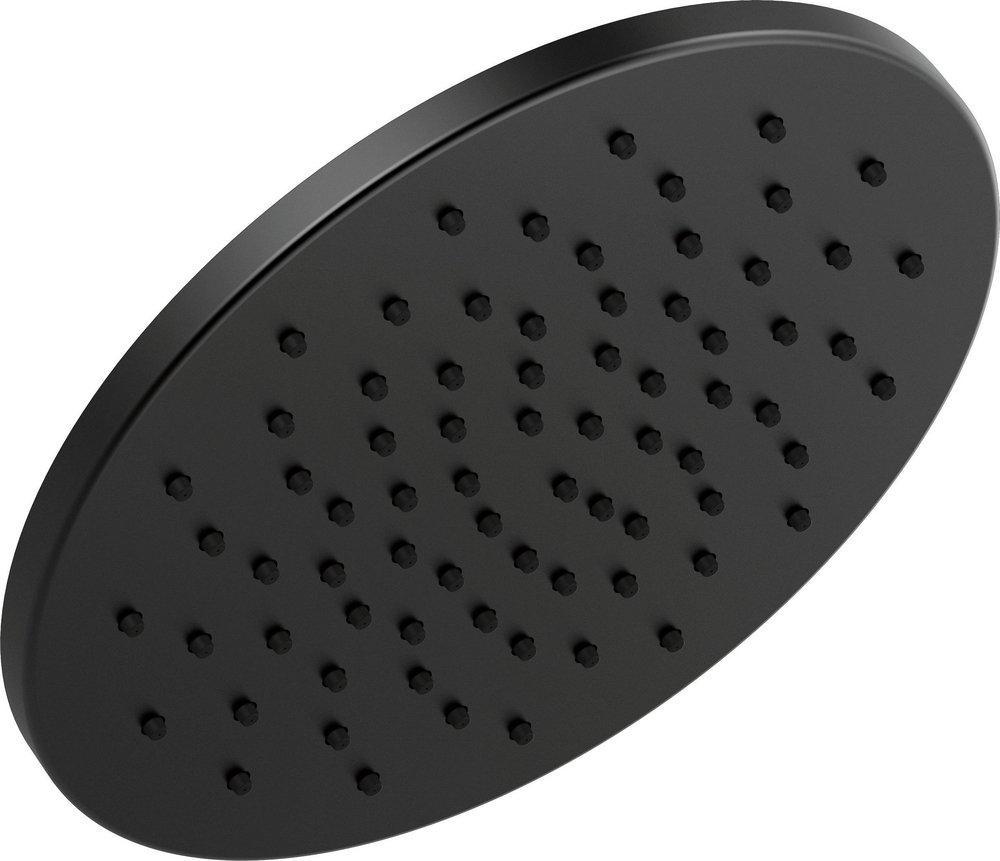 Brizo Matte Black Single Function Soft Rain Spray Showerhead 