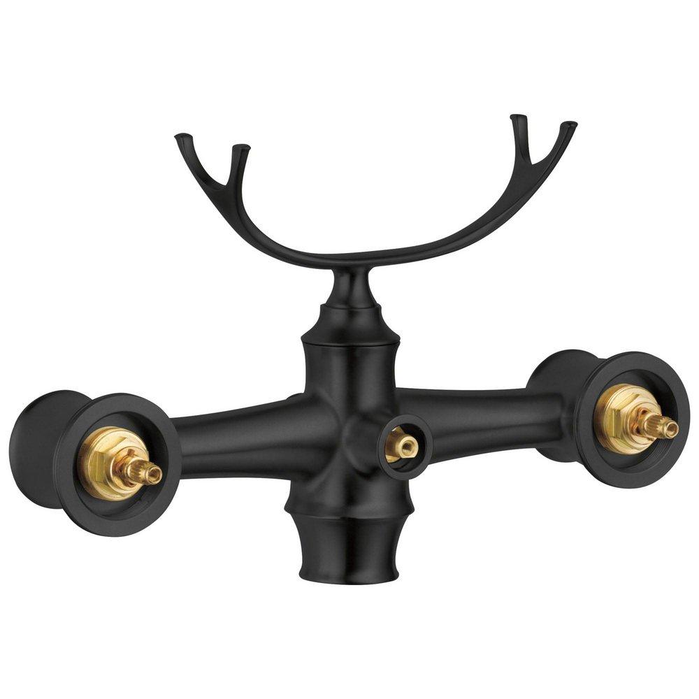 Brizo Matte Black Two Lever Handle Floor Mount Filler Trim Only 