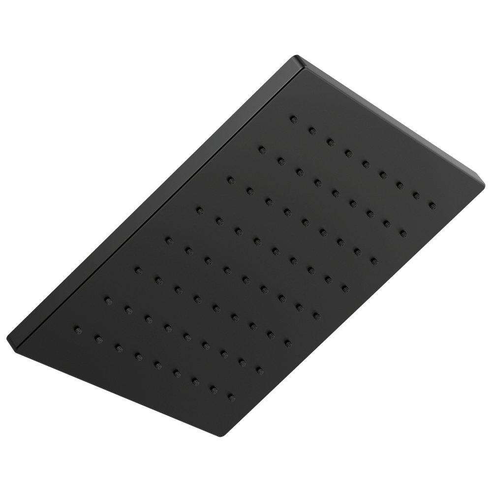 Brizo Matte Black Single Function Soft Rain Spray Showerhead 