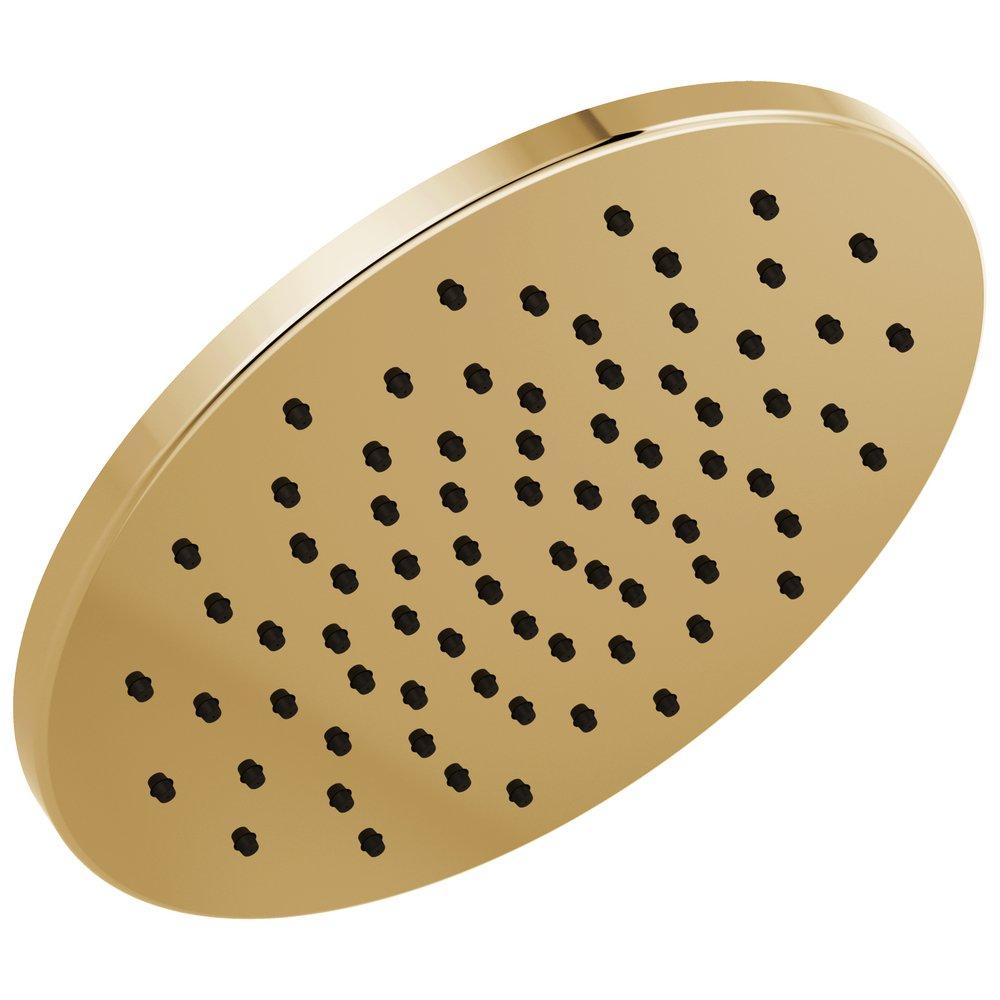 Brizo Polished Gold Single Function Soft Rain Spray Showerhead 