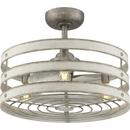 Progress Lighting Galvanized 3 Blades 23-1/2 in. Indoor Ceiling Fan 