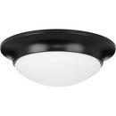 Progress Lighting Black 60W 1-Light Medium E-26 Incandescent Flush Mount Ceiling Fixture 
