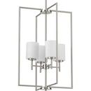 Progress Lighting Brushed Nickel 4-Light Medium E-26 Incandescent Foyer Lighting in Brushed Nickel 