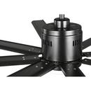Progress Lighting Black 8 Blades 72 in. Indoor Ceiling Fan 
