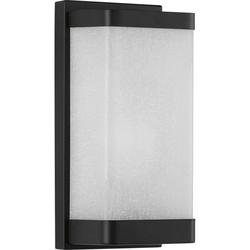 75W 1-Light 12 in. Wall Sconce in Matte Black