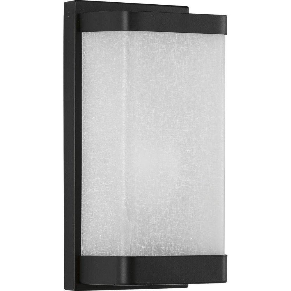 Progress Lighting Matte Black 75W 1-Light 12 in. Wall Sconce 