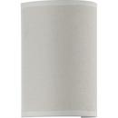 9W 1-Light 9" Wall Sconcein Off-White Linen 