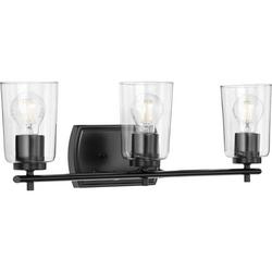 60W 3-Light Medium E-26 Incandescent Vanity Fixture in Matte Black
