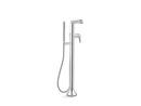 KOHLER Polished Chrome Single Handle Lever Floor Mount Filler (Trim Only) 