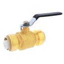 Jones Stephens Rough Brass Brass Push-to-Connect 200# Ball Valve 