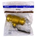 Jones Stephens Rough Brass Brass Push-to-Connect 200# Ball Valve 