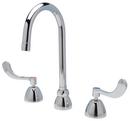 Zurn Polished Chrome Two Handle Wristblade Deck Mount Service Faucet 