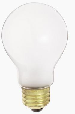 100W 5-31/100 in. A21 Incandescent Light Bulb with a Medium E-26 Base Dimmable in Frost