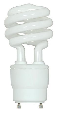 75W 4-63/100 in. T2 Compact Fluorescent Light Bulb with a Bi-Pin GU24 Base in White (Pack of 1)