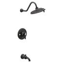 Moen Matte Black Single Handle Multi Function Bathtub & Shower Faucet (Trim Only) 