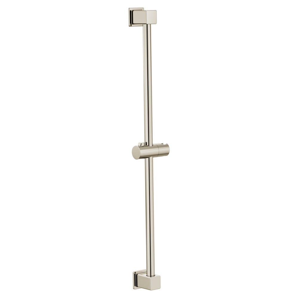 Moen Polished Nickel 30 in. Metal Pin Slide Bar 