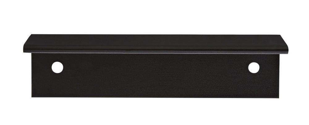 Amerock Flat Black Edge Pull 3 in (76 mm) Center-to-Center Flat Black Cabinet Pull - 10 Pack 