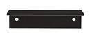 Amerock Flat Black Edge Pull 3 in (76 mm) Center-to-Center Flat Black Cabinet Pull - 10 Pack 