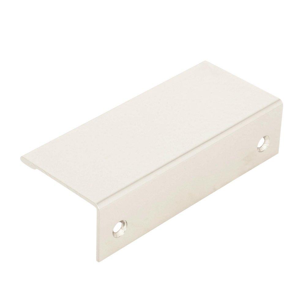 Amerock Polished Nickel Edge Pull 3 in (76 mm) Center-to-Center Polished Nickel Cabinet Pull - 10 Pack 