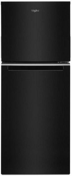 24 in. 11.6 cu. ft. Counter Depth,Top Mount Freezer and Full Refrigerator in Black