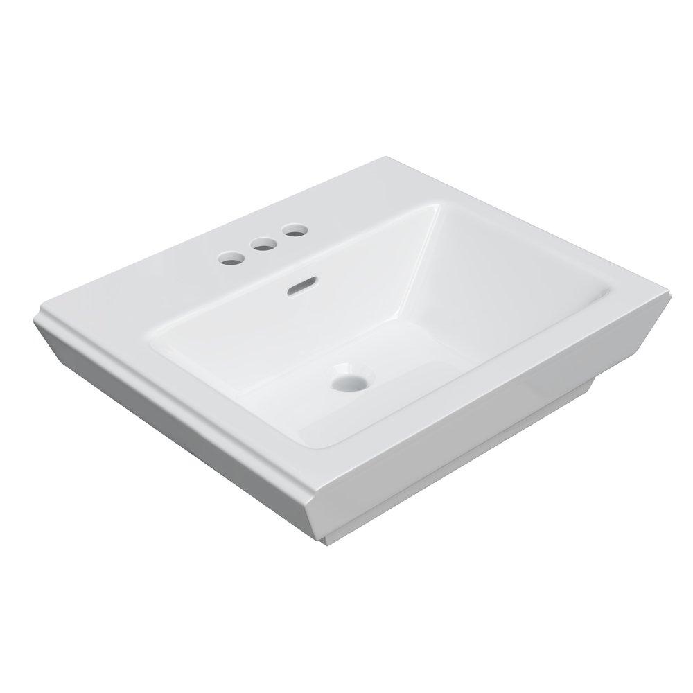 PROFLO&reg; White 23 x 18-1/2 in. Fireclay Pedestal Basin 