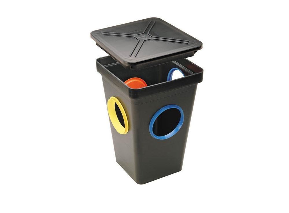 Tuf-Tite Black 4-Hole Distribution Box with Cover 