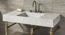 Stone Forest Carrara Marble Undermount Bathroom Sink 